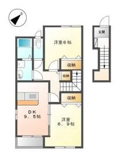 ラピュタ【2階】の間取り