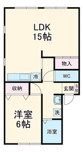 1LDKの間取り画像