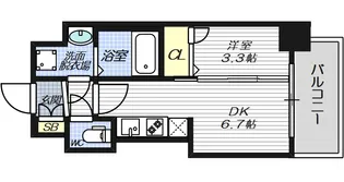 大阪府大阪市淀川区木川東1丁目【マンション】の間取り