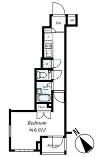 ビバリーホームズ上石神井【4階】の間取り