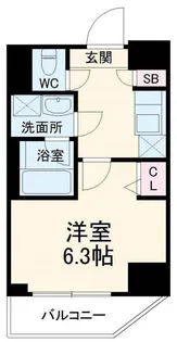 ALTERNA横濱阪東橋【4階】の間取り