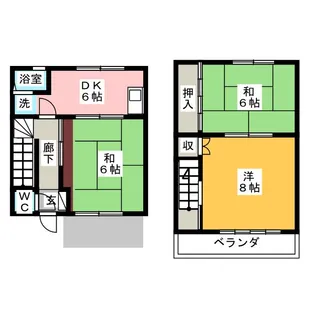 愛知県岩倉市大山寺町神田【一戸建】の間取り
