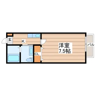 リングフィールド連坊駅前I【1階】の間取り