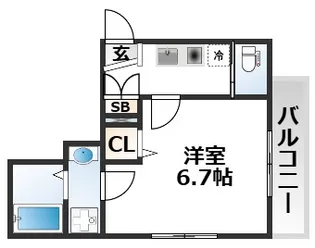 大阪府大阪市東淀川区大桐5丁目【アパート】の間取り