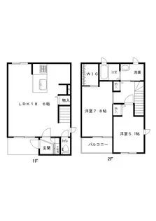 静岡県磐田市富丘【一戸建】の間取り