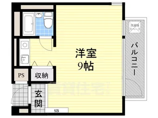 1Rの間取り画像