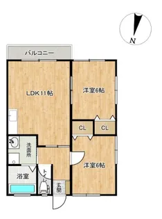 ベルメゾン大野I【2階】の間取り