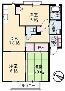 ラ・メゾン・モンテーニュ【2階】の間取り