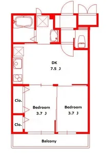 アーバンコート上平間【3階】の間取り