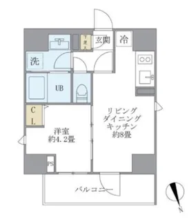 La Perla Yotsuya【6階】の間取り