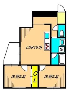 ハイツ自然園【2階】の間取り