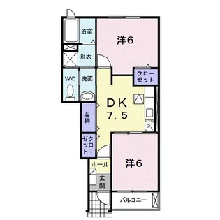 ステージ芦田川A【1階】の間取り