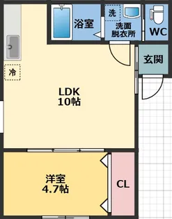 メゾン・ドゥ・アッシュ市川【1階】の間取り