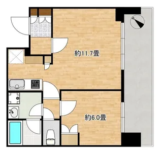 Brillia Tower浜離宮【18階】の間取り