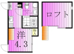 ハーモニーテラス足立2【1階】の間取り