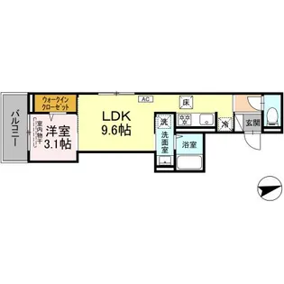 広島県安芸郡海田町新町【アパート】の間取り