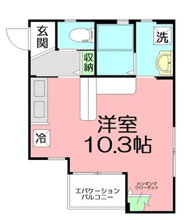パームルームズ雪の下【2階】の間取り
