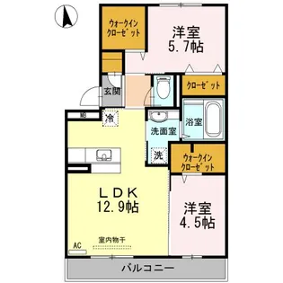 黒石ヒルズ【2階】の間取り