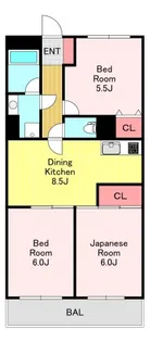 東浦和春栄ビル【4階】の間取り