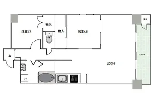 イトーピア紅葉舎金山マンション【12階】の間取り