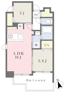 CASA VISTA ASATO【4階】の間取り