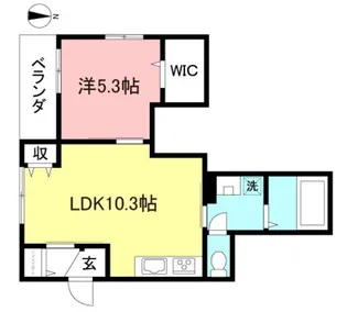 カーサ 南梅ヶ丘【2階】の間取り
