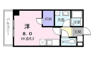 J3コート【5階】の間取り