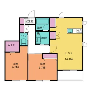 アークトゥルス【1階】の間取り
