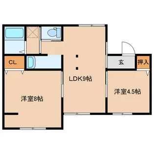 宮崎県都城市郡元町【一戸建】の間取り