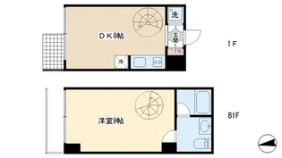 グランデ自由が丘【1階】の間取り