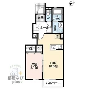 デュラカーサ コブシIV【1階】の間取り