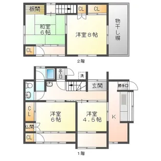 三重県鈴鹿市東江島町【一戸建】の間取り