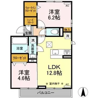 カーサ ラコルト【1階】の間取り
