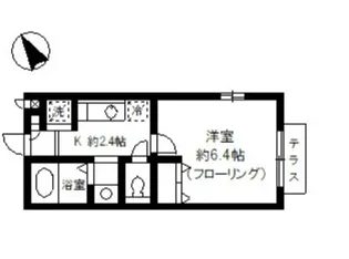 クレール弥生【1階】の間取り