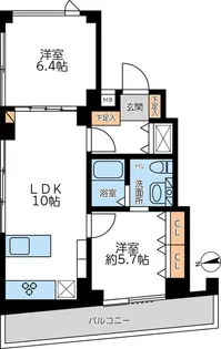 東京都大田区中馬込3【マンション】の間取り