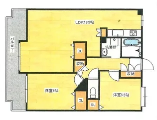 フローレンス光町【13階】の間取り
