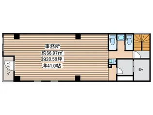 BS菅原町ビル【3階】の間取り