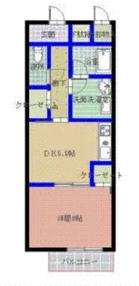 パルロイヤル東島田【5階】の間取り