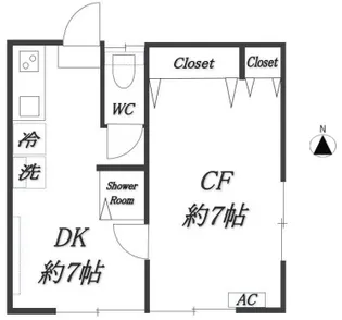 アイリス西赤羽【1階】の間取り