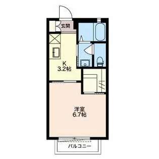 ウッド クレストI【2階】の間取り