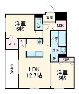 HaLeLea【1階】の間取り