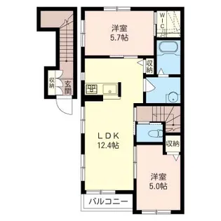 メゾンド ル・シエル【2階】の間取り
