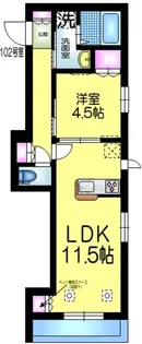 DOビル北栄へーベルメゾン【1階】の間取り