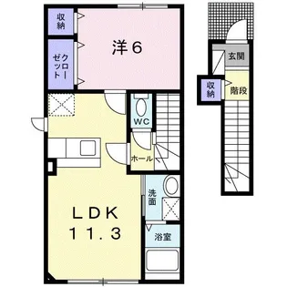 セクション ラ メール【2階】の間取り
