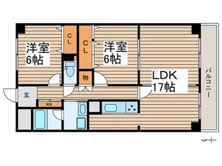ハーモニアス桜本町【2階】の間取り
