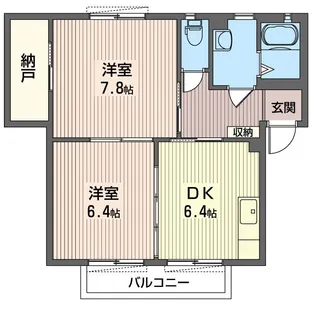 クレストコートII【1階】の間取り