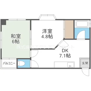 キャピタル住之江公園【1階】の間取り