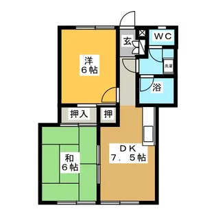 シャンブル本郷【1階】の間取り