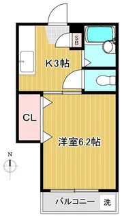 カーサ・ソレアード【1階】の間取り