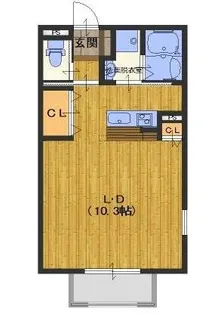 サニープレイス北山II【1階】の間取り